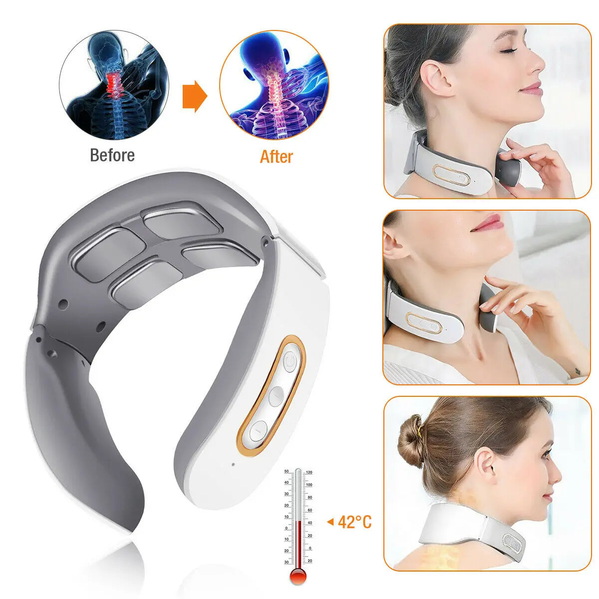 Pulse Massager Kneading 4 Head TENS